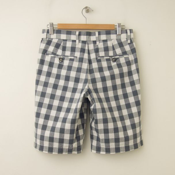 NEW Gap Big Checkered 10" Shorts in Blue Check (back)