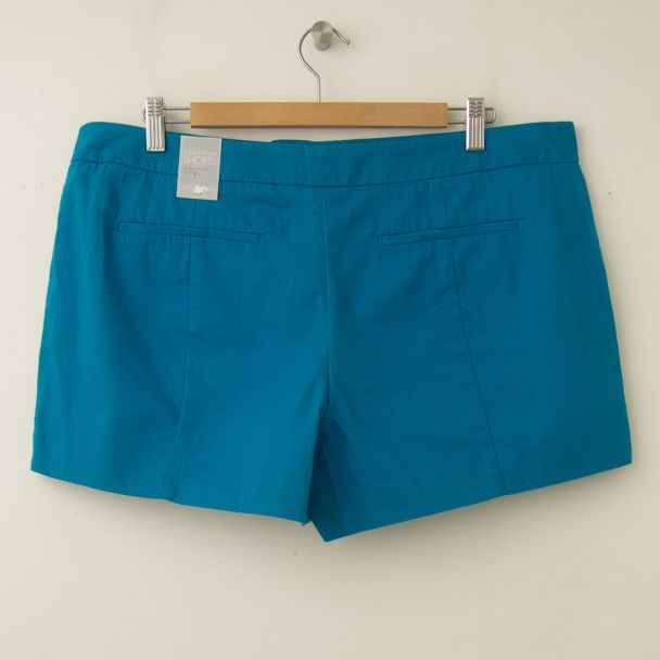 NEW Gap Women's Canvas Clean Front Shorts in Dynasty Turquoise