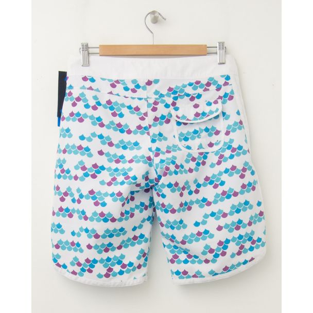 NEW EMS Women's Sessions Board Shorts in Bright White (back)