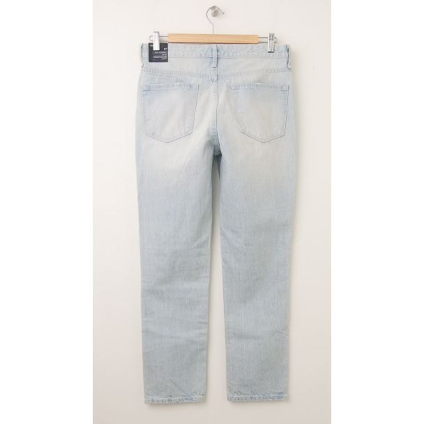 NEW Gap 1969 Deconstructed Real Straight Skimmer Jeans in Patriot Twist