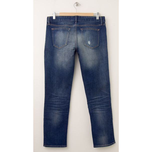 NEW Gap 1969 Deconstructed Real Straight Jeans in Thunderstruck