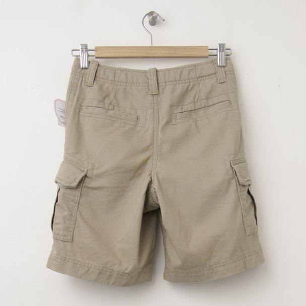 GapKids Boy's GapShield Uniform Cargo Shorts in Cargo Khaki (back)