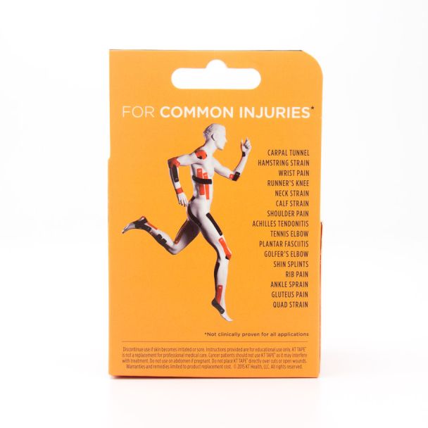 KT Tape Pro Extreme Elastic Sports Tape Jet Black 10" Precut 20 Strips