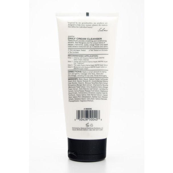 Nuance Salma Hayek AM/PM Daily Cream Cleanser 4 fl oz