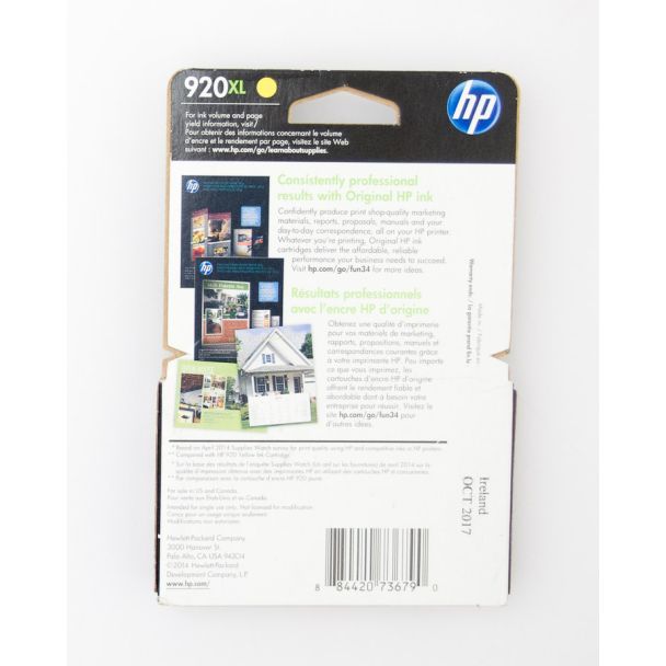 HP 920XL Yellow Ink Cartridge CD974AN