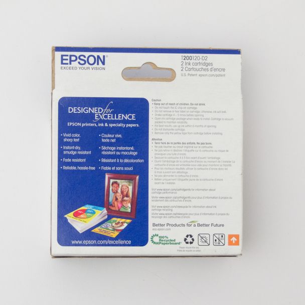 Epson 200 Black Twin Pack 2 Black Ink Cartridges T200120-D2