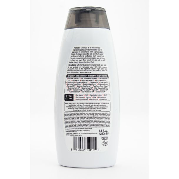 Organic Doctor Bioactive Skincare Activated Charcoal Purifying Body Wash 8.5 fl oz