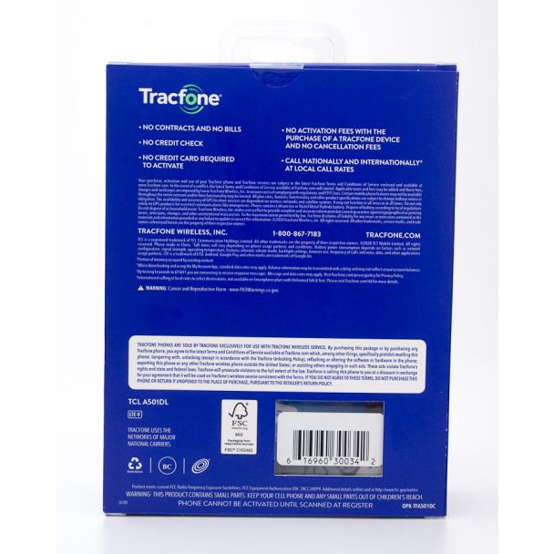 Tracfone Alcatel TCL A1 Prepaid Smartphone