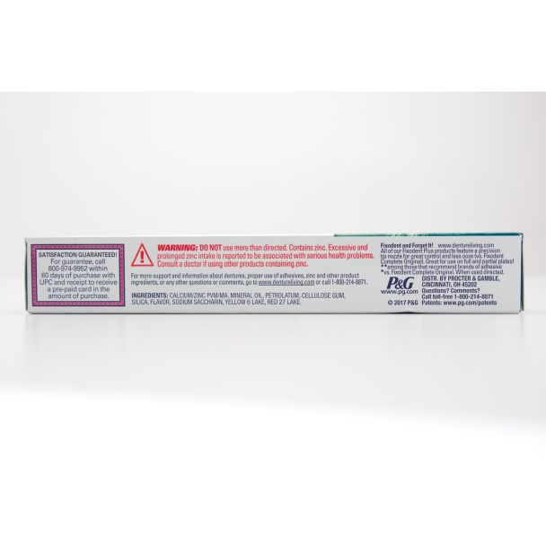 Fixodent Plus Precision Hold & Seal Denture Adhesive Cream Scope Flavor net wt 2.0 oz