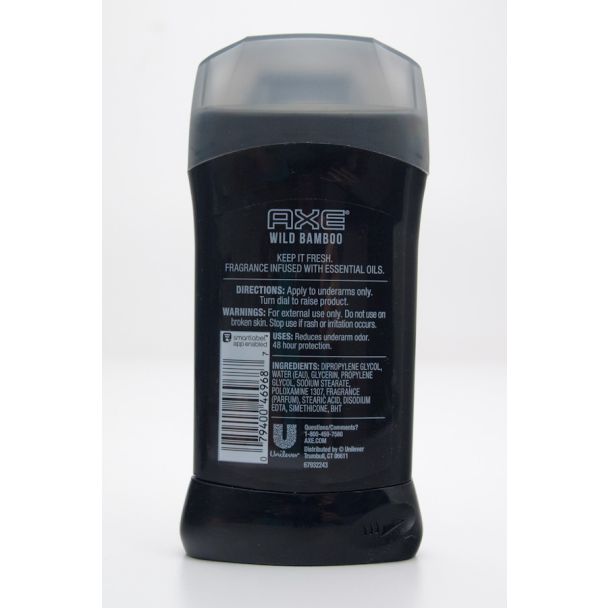 Axe  Wild Bamboo with Essential Oils Deodorant net wt 3 oz