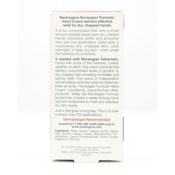 Neutrogena Norwegian Formula Hand Cream Original net wt 2 oz