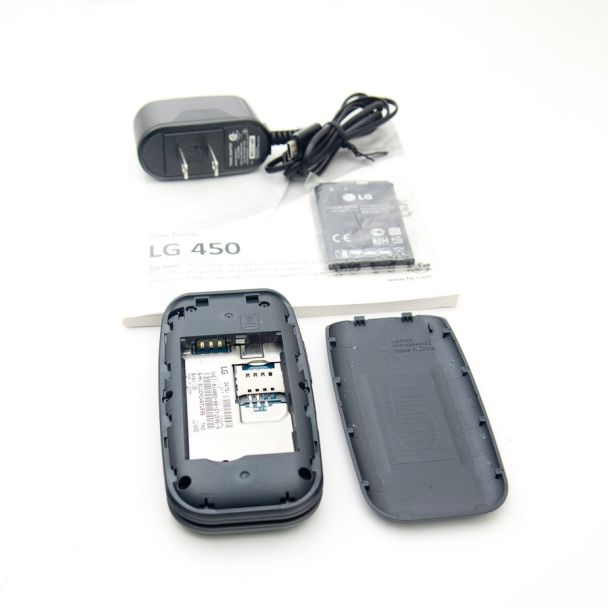 Walmart Family Mobile by T-Mobile Pre-Paid No Contract LG 450 3G Flip Phone - FOR PARTS