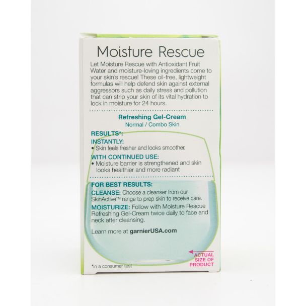 Garnier SkinActive Moisture Rescue Refreshing Gel-Cream Normal/Combo Skin 1.7 oz (50 g)