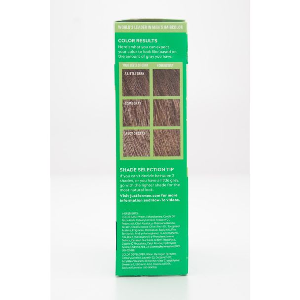 Just For Men Shampoo-In Color H-30 Light-Medium Brown Single Application Haircolor Kit