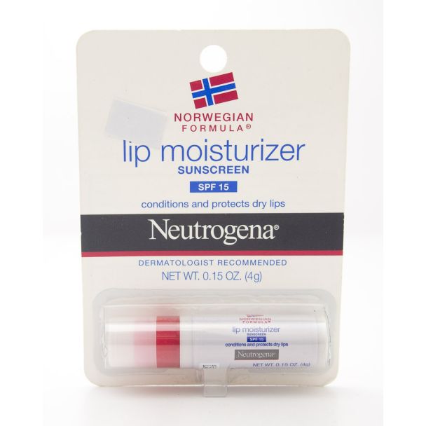 Neutrogena Norwegian Formula Lip Moisturizer Sunscreen SPF 15 net wt 0.15 oz