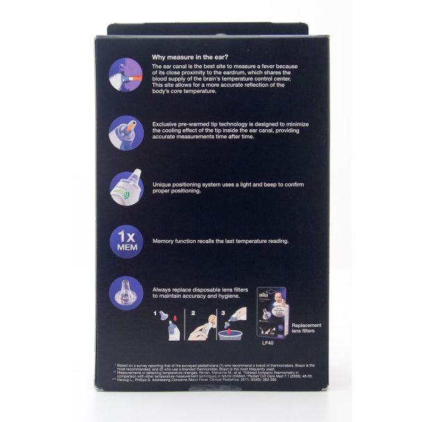 Braun ThermoScan5 Infrared Ear Thermometer IRT6500