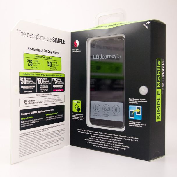 Simple Mobile LG Journey LTE 16GB Prepaid Smartphone