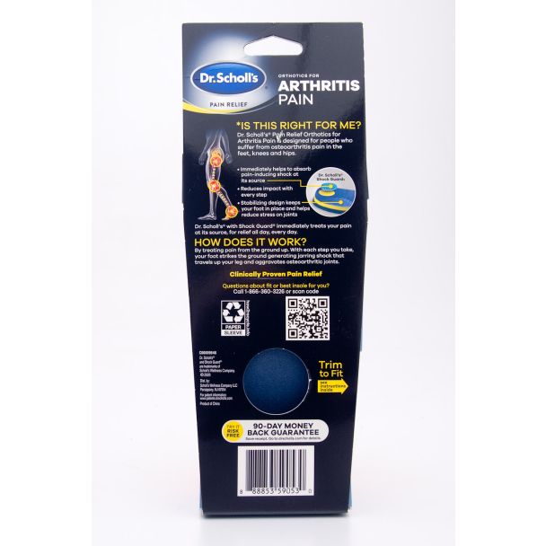 Dr. Scholl's Pain Relief Orthotics for Arthritis Pain Men's Size 8-12 1 Pair