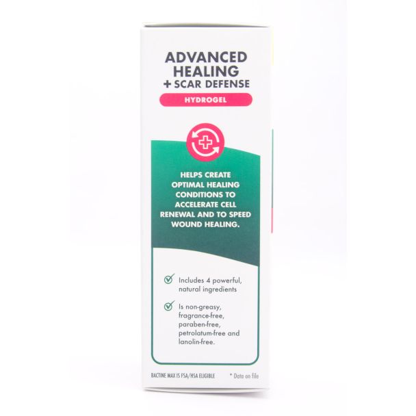 Bactine Max Advanced Healing + Scar Defense Hydrogel net wt 0.75 oz