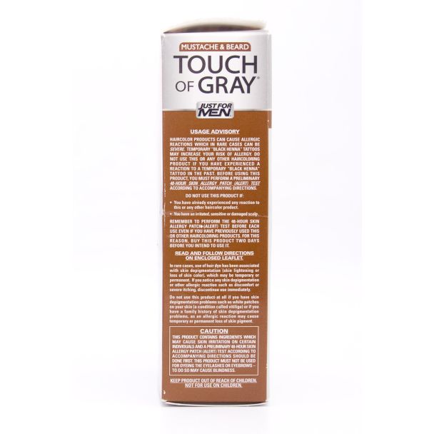 Just For Men Mustache & Beard Touch of Gray Light & Medium Brown B-25/35 Multiple Application Kit