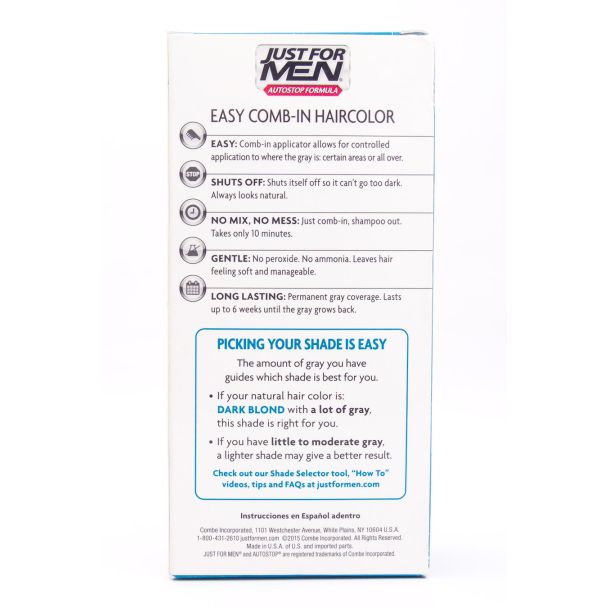 Just For Men AutoStop Easy No-Mix Haircolor A-15 Dark Blond net wt 1.2 oz