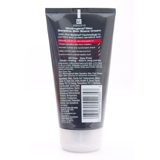 Neutrogena Men Sensitive Skin Shave Cream 5.1 fl oz