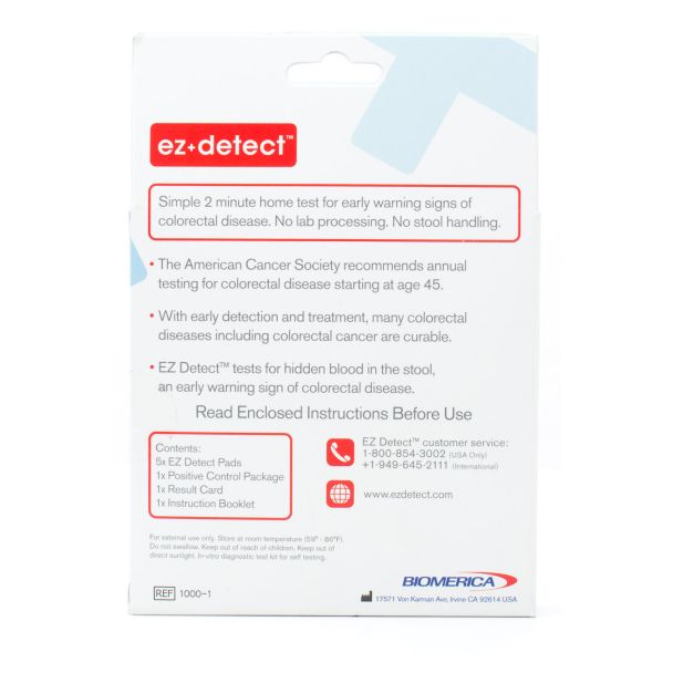ez + detect Colon Disease Test 1 Test (Contains 5 Pads) - EXP 10/25