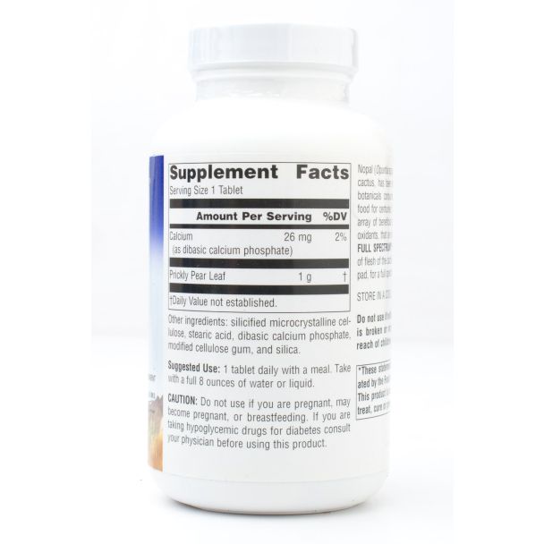 Planetary Herbals Full Spectrum Nopal Cactus Prickly Pear Cactus 1000mg 120 Tablets