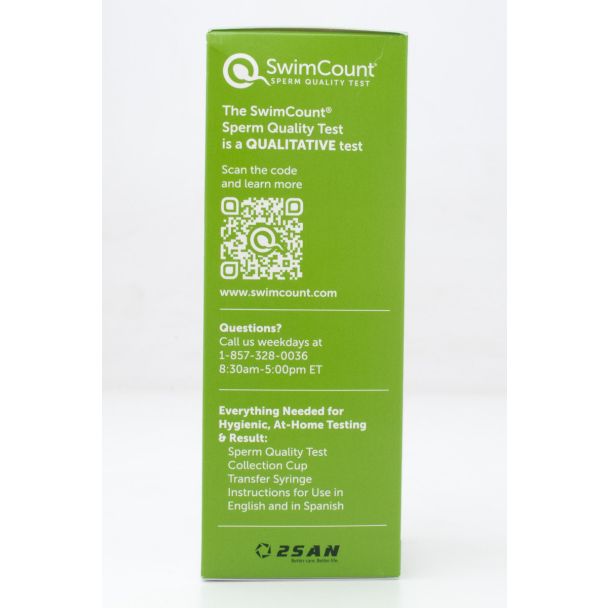 SwimCount Sperm Quality Test 1 Single-Use Home Test