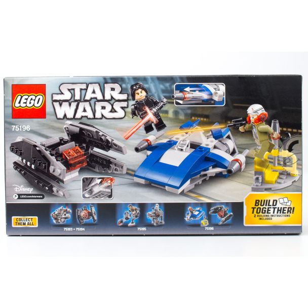 LEGO Star Wars A-Wing vs. TIE Silencer Microfighters #75196
