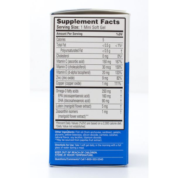 Bausch + Lomb Ocuvite Adult 50+ Eye Health Dietary Supplement 50 Mini Soft Gels,Bausch + Lomb Ocuvite Adult 50+ Eye Health Dietary Supplement 50 Mini Soft Gels,Bausch + Lomb Ocuvite Adult 50+ Eye Health Dietary Supplement 50 Mini Soft Gels