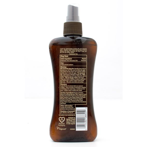 Hawaiian Tropic Island Tanning Sunscreen Oil Spray SPF 6 UVB 8 fl oz
