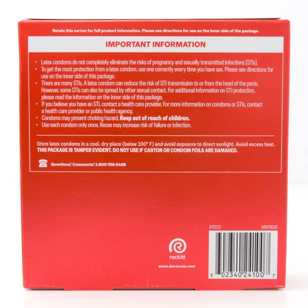 Durex Extra Sensitive Thin Regular Fit Latex Condoms 24 Latex Condoms