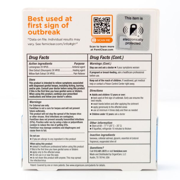 FemiClear Multi-Symptom Genital Herpes Symptoms net wt 0.5 oz