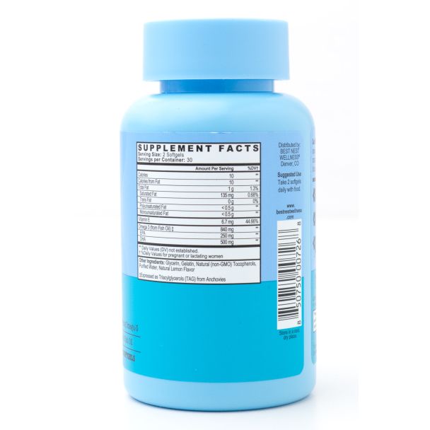 Momma Bird Pre+Post Natal DHA 500mg 60 Softgels