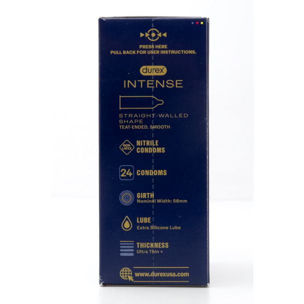 Durex Intense Premium Non-Latex Nitrile Condoms Value Pack 24 Condoms