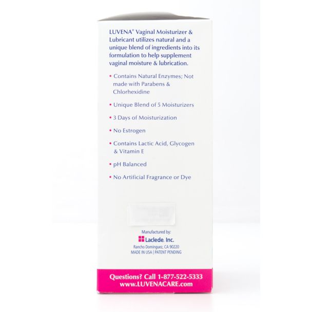Luvena Vaginal Moisturizer & Lubricant 6 Pre-Filled Applicators (net wt 30 g)