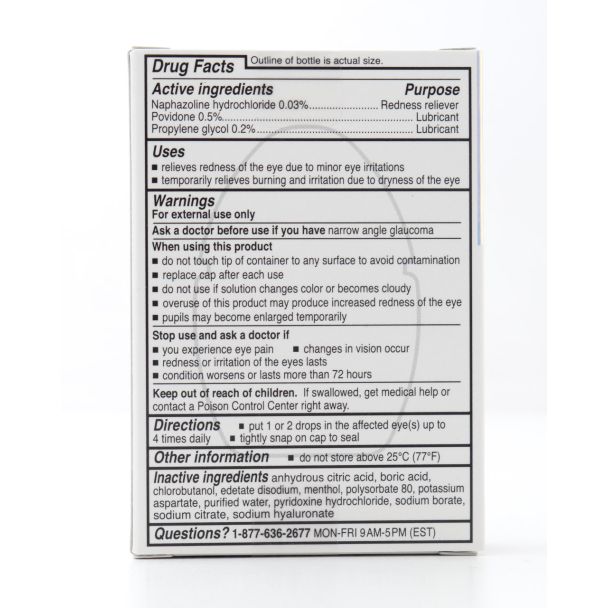 Rohto Optic Glow Cooling Eye Drops 0.4 fl oz (13 mL)