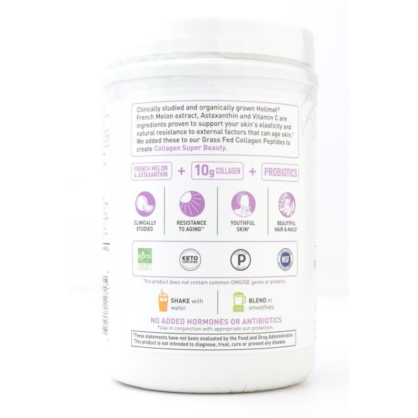 Garden of Life Grass Fed Collagen Super Beauty Blueberry Acai Flavor net wt 9.52 oz