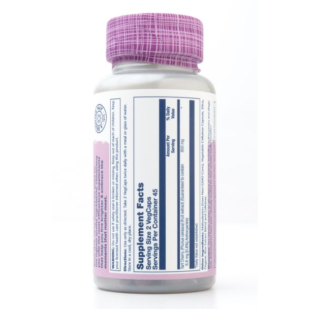 Solaray Vital Extracts Tart Cherry 850 mg + Herbal Support 90 Veg Caps