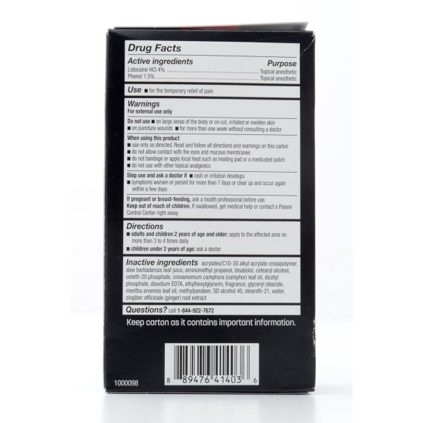 Absorbine Jr. Pro Pain Relief Cream Lidocaine + Phenol net wt 3 oz