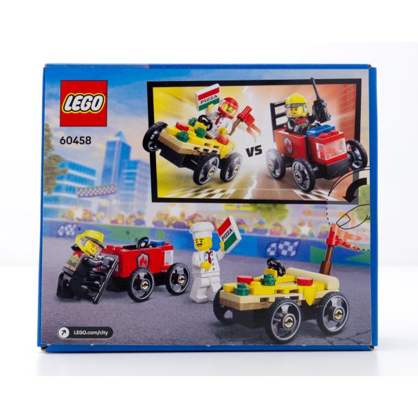 LEGO City Pizza vs. Fire Truck #60458
