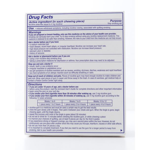 Nicorette Nicotine Gum Stop Smoking Aid 4mg Original Value Pack 170 Pieces