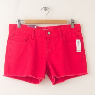 NEW Old Navy The Diva Cut-Off Denim Shorts 3.5" in Apple of My Eye