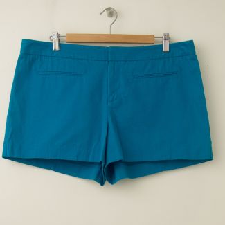 NEW Gap Women's Canvas Clean Front Shorts in Dynasty Turquoise