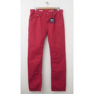 NEW Gap 1969 Garment Dyed Slim Fit Jeans in Red