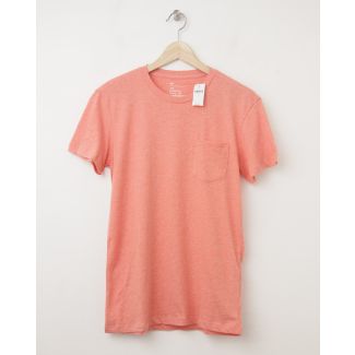 NEW Gap The Essential Pocket Tee T-Shirt in Orange Heather 