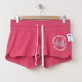 NEW Old Navy Knit Summer Logo Drawstring Shorts in Rose Up