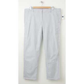 NEW Gap Skinny Mini Stripe Khaki Pants in Thin Navy Stripe