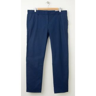 NEW Gap Thin-Stripe Skinny Crop Pants in Deep True Navy